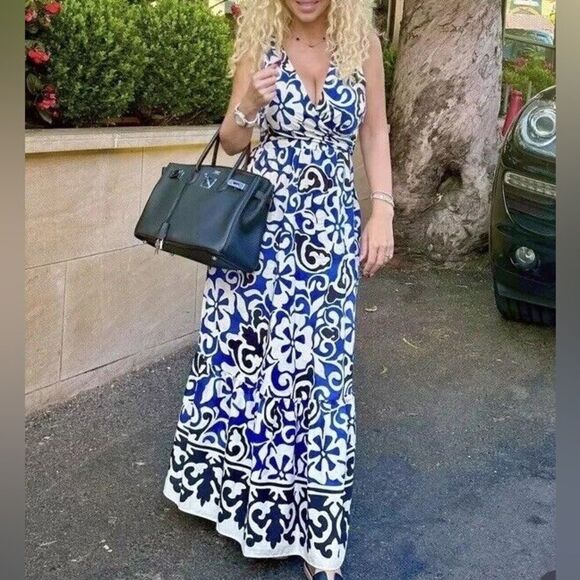 Zara printed crossed dress NWT - Picture 2 of 10